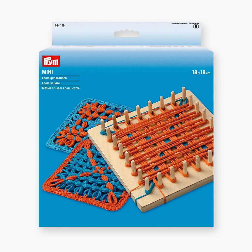 Prym 624159 MINI-Quadratwebstuhl zum Weben von Quadraten und anderen geometrischen Formen