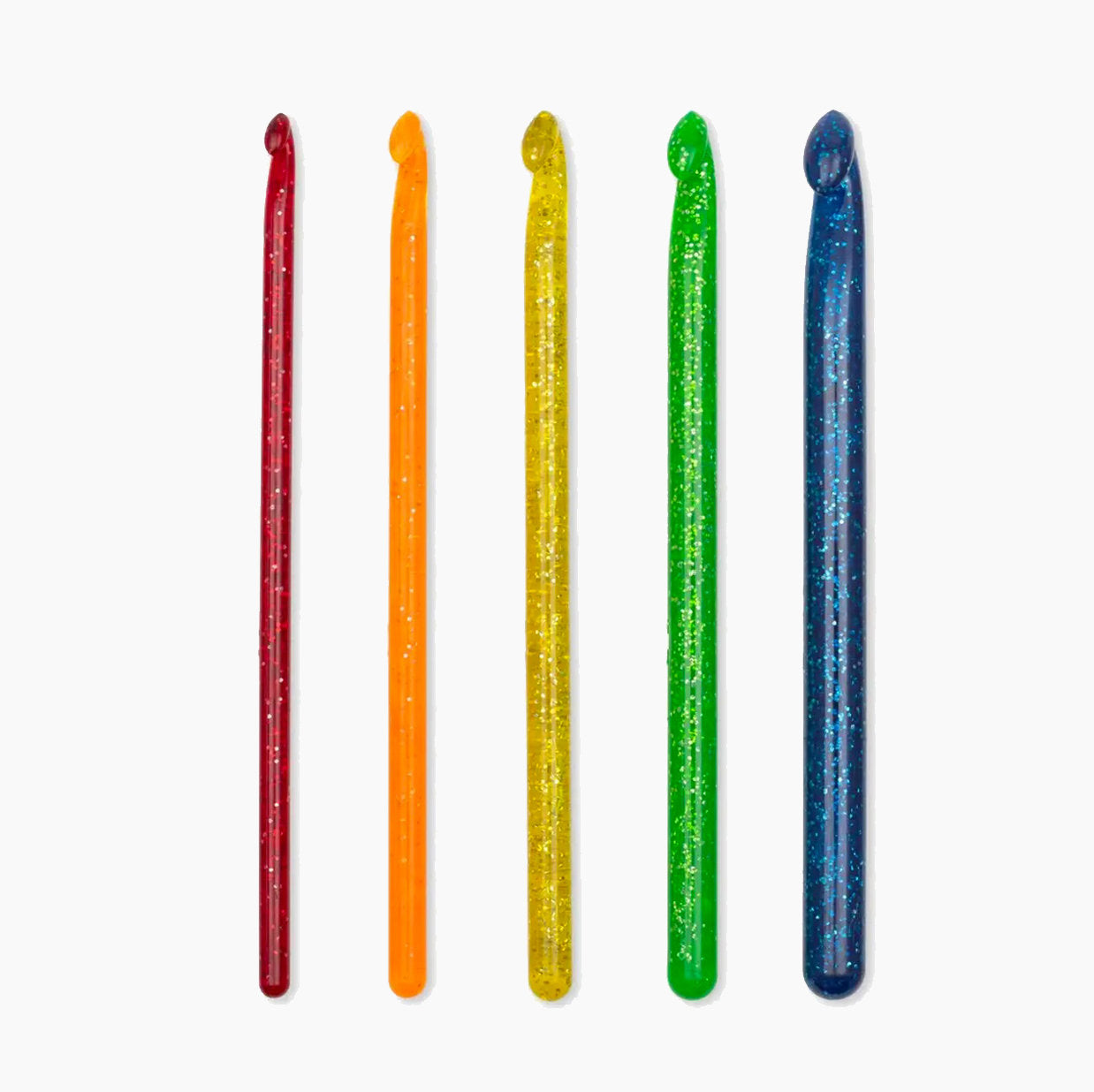 Juego de ganchillos con purpurina Pop de Prym 218599 - 5 piezas para manualidades