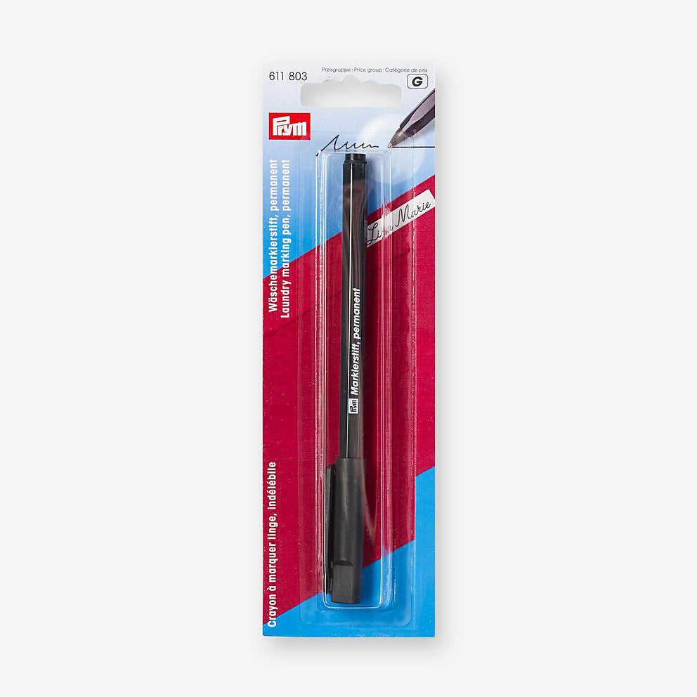 Rotulador permanente negro de alta calidad de Prym 611803
