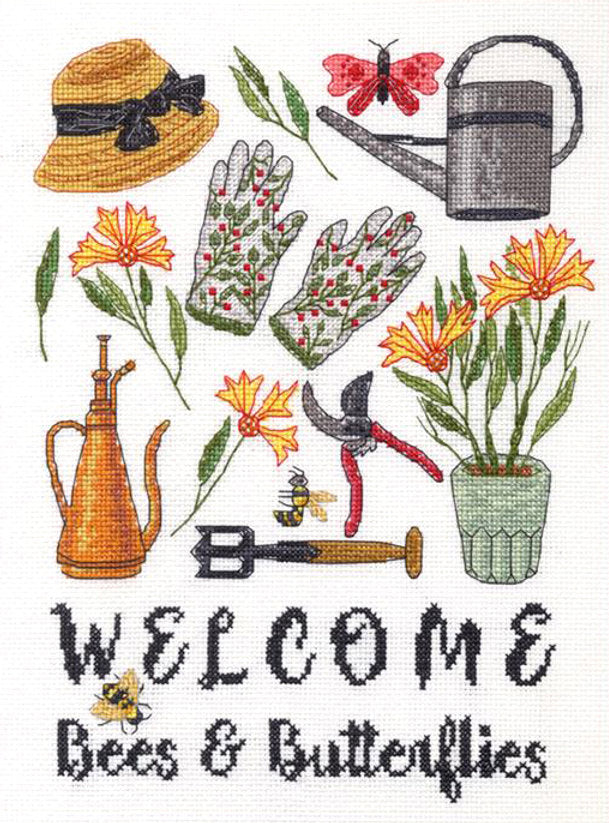 Kit de punt de cruz. Hora del jardín 70-35408 Dimensions