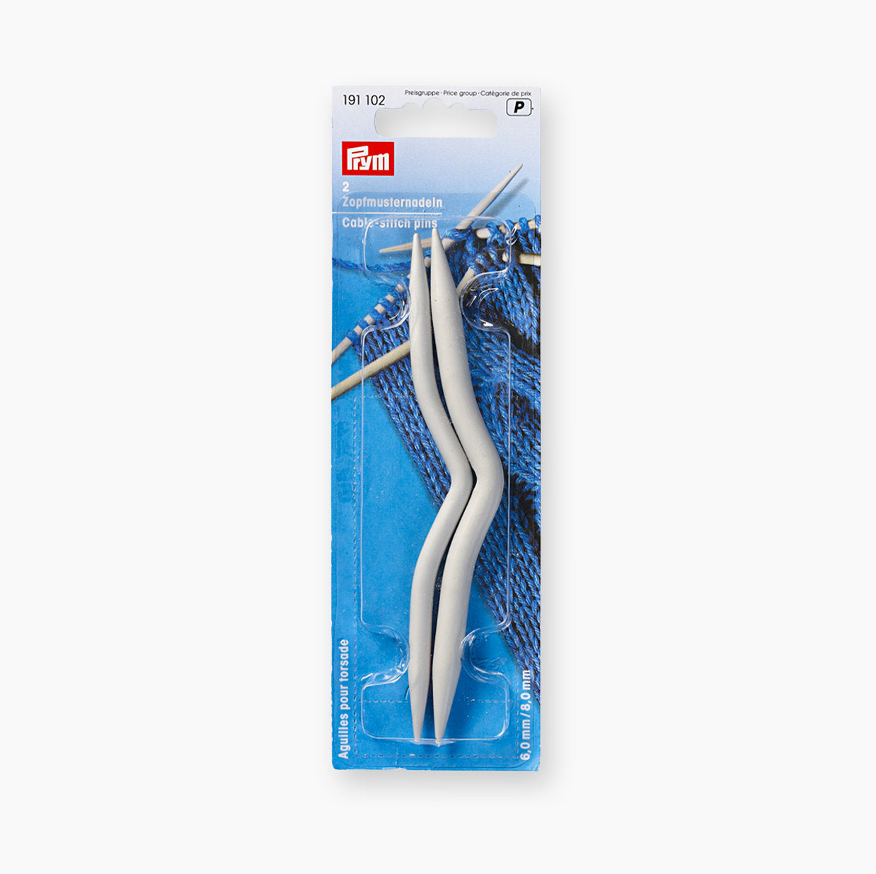 Prym 191101 Zopfstricknadeln zum einfachen Stricken von Zopfmustern.