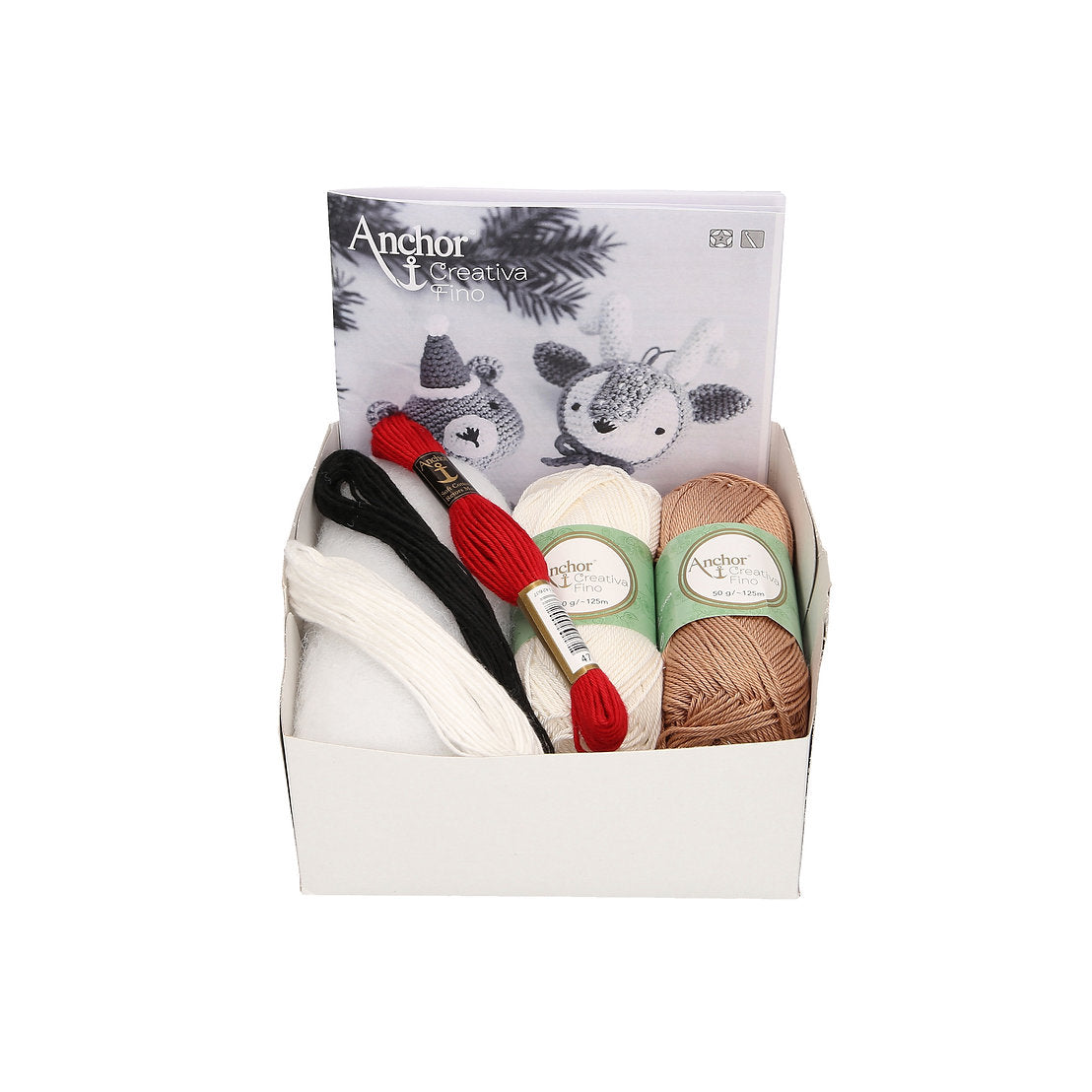 KIT von AMIGURUMIS A28HEAD Rentier und Teddy - Anker