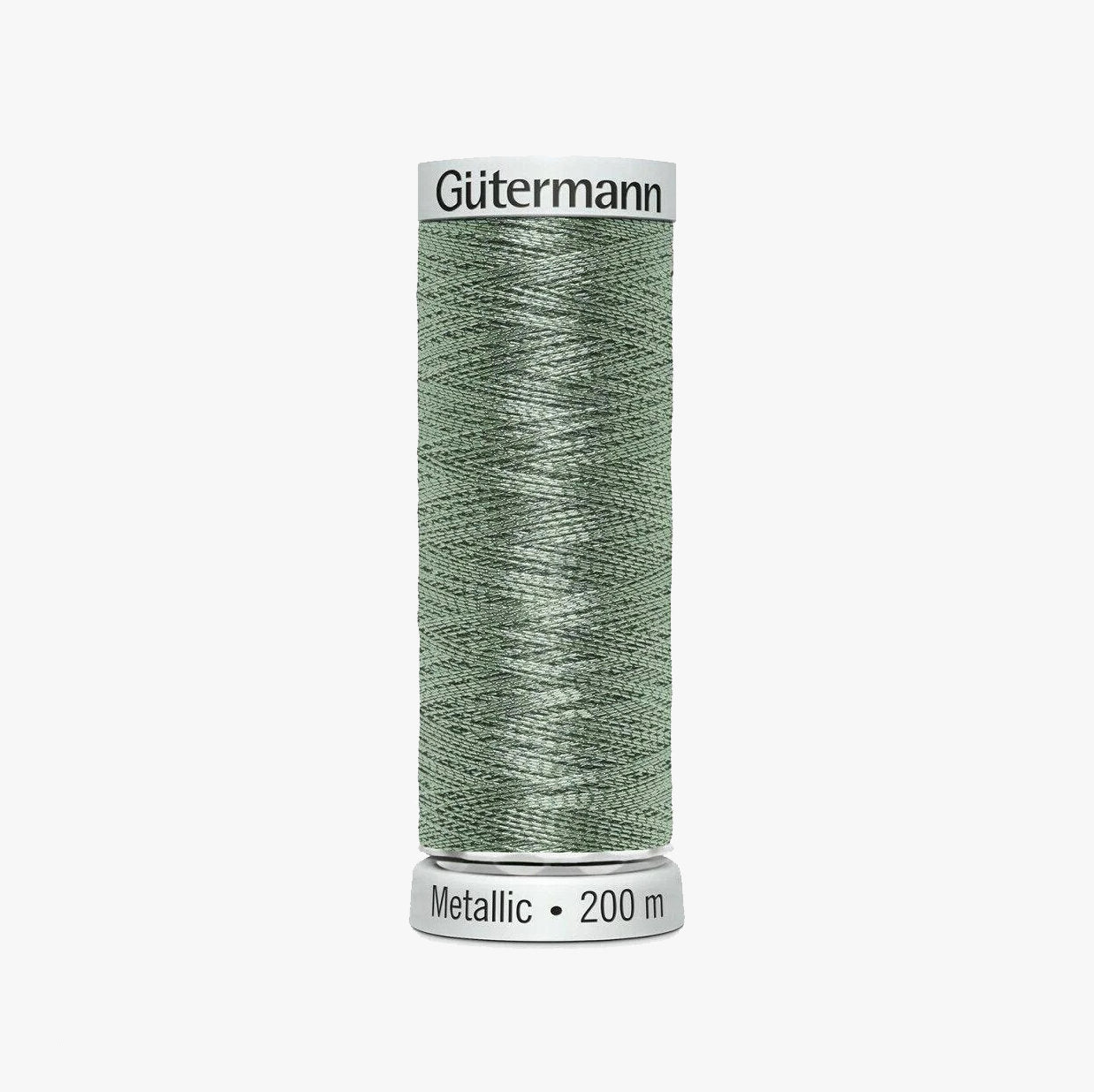 7053 Gutermann Metallic Thread 200m - Metallic Effect for Decorative Seams and Machine Embroidery