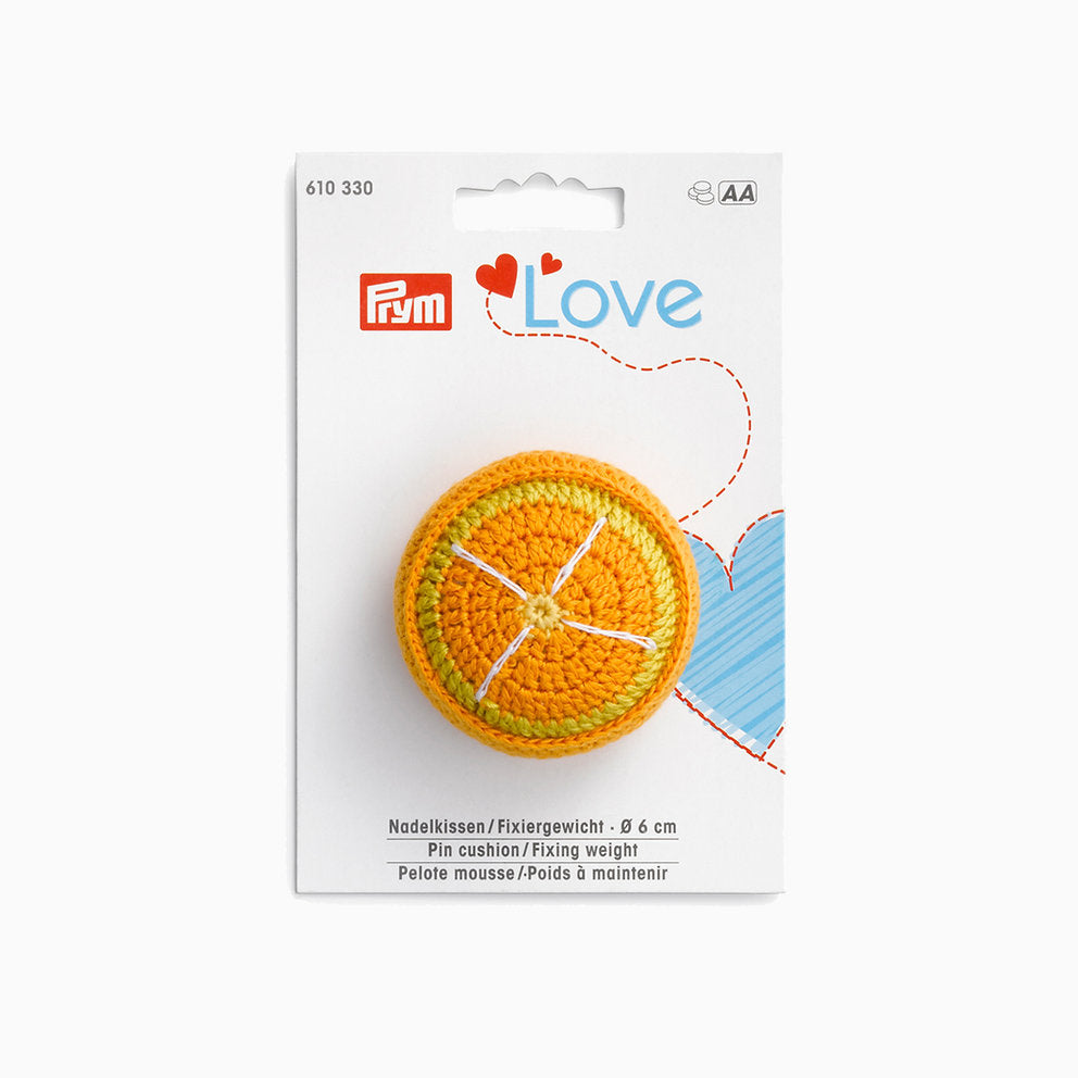 Nadelkissen und Fixiergewicht Prym Love 610330 in Orange