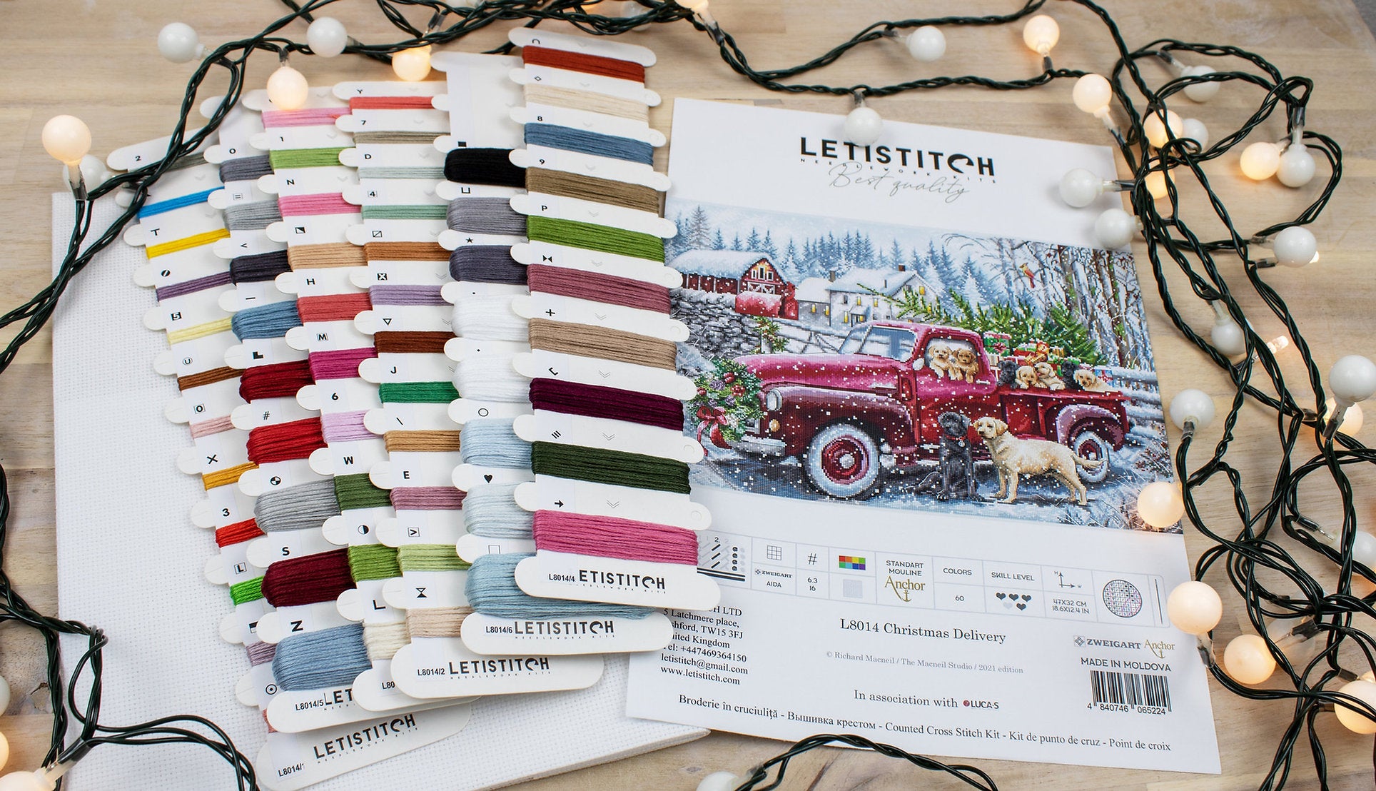 Kreuzstich-Kit. L8014 Weihnachtslieferung - LETISTITCH