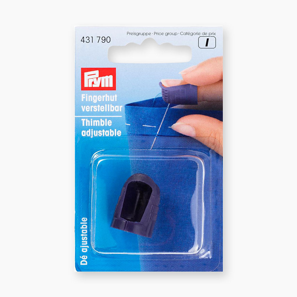 Dedal Ergonómico Ajustable para Coser con Uñas Largas - Medio - Prym