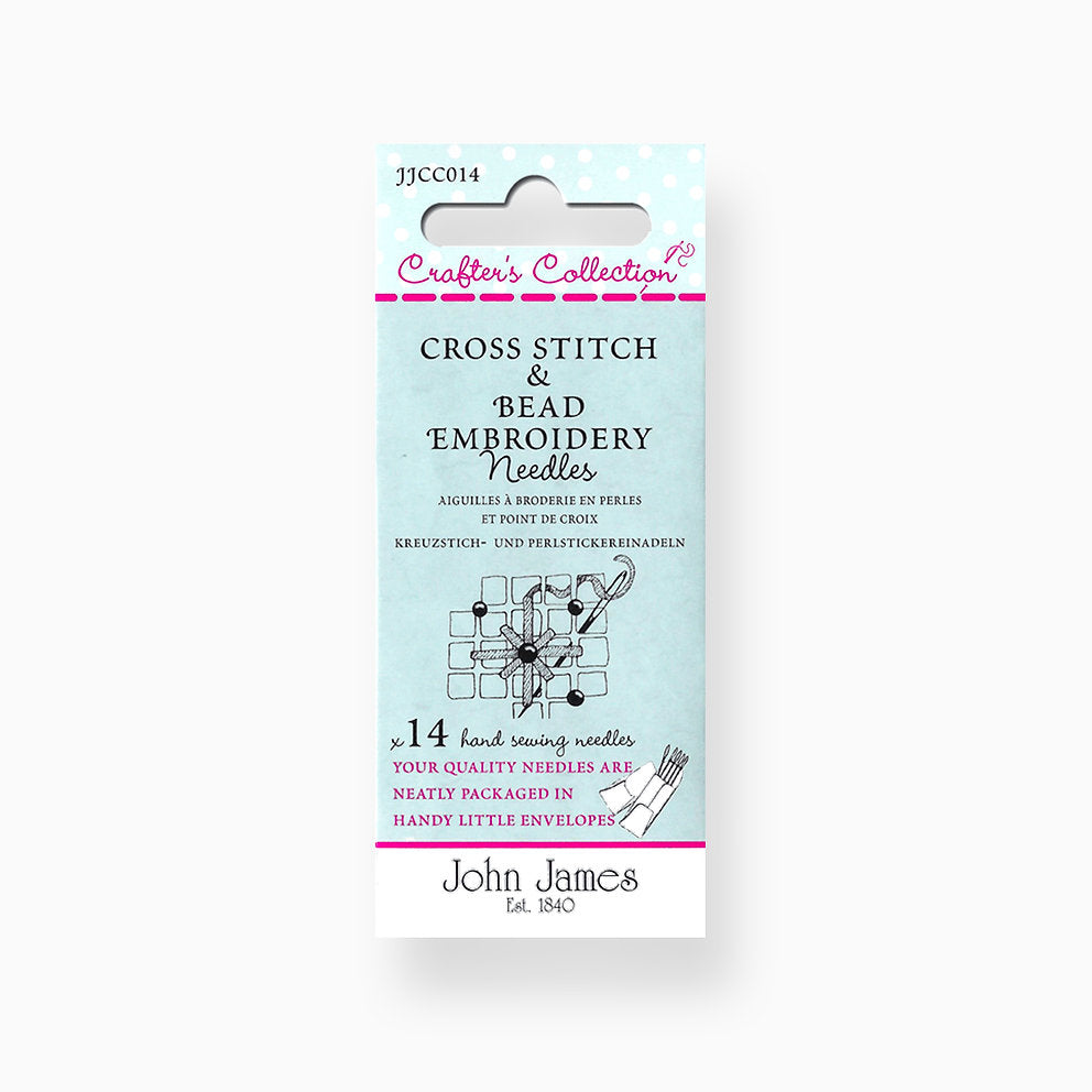 Assortment of Cross Stitch Needles and Pearls - John James JJCC014: Versatility and Precision