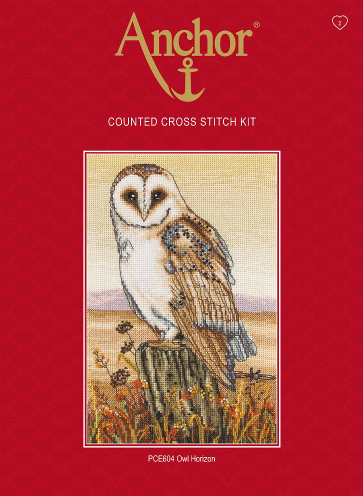 Kit de punto de cruz. PCE604 Owl Horizon - Anchor