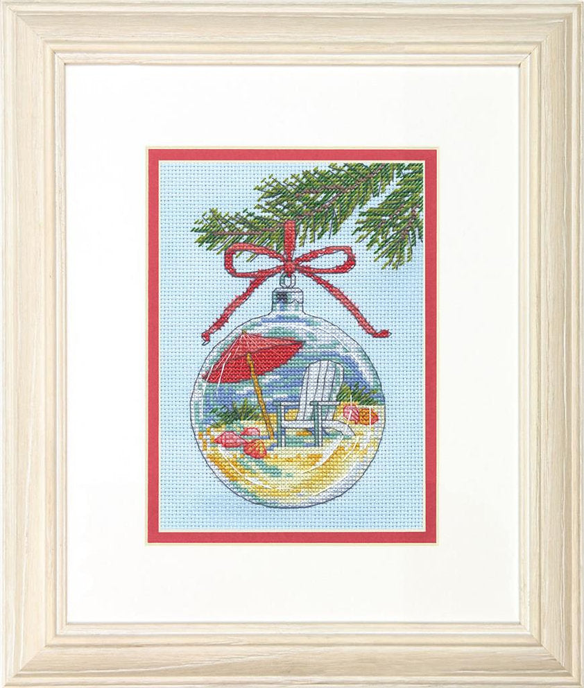 Kit de punt de cruz. Beach Ornament 70-09001 Dimensions