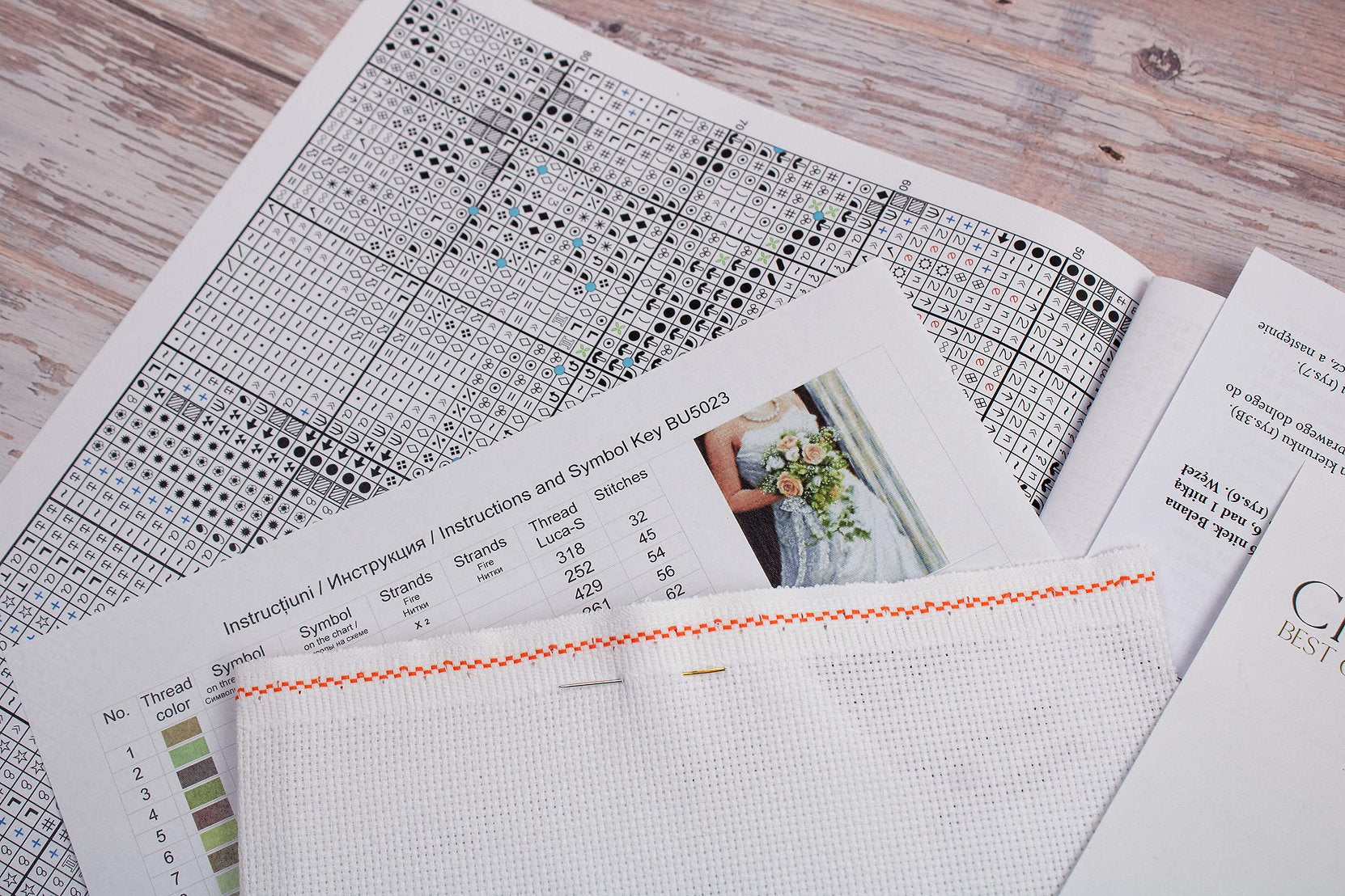 Kit de Punto de Cruz La Novia - BU5023 Luca-S | Bordado para bodas y eventos especiales