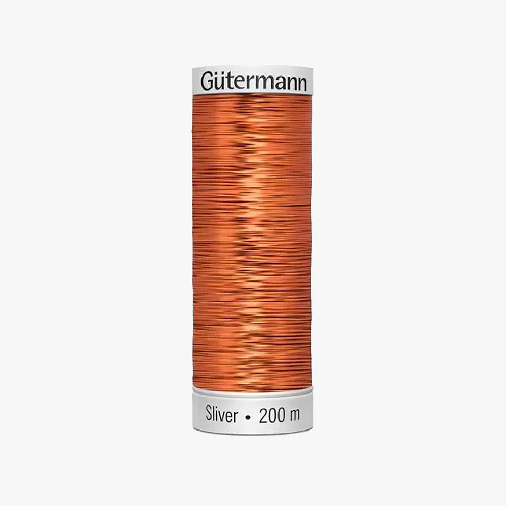 8011 Gütermann SLIVER-Garn mit Silber-Metallic-Effekt 200 m zum Sticken und Nähen