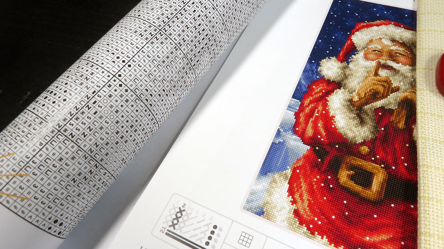 Kreuzstich-Kit. L8000 Das Geheimnis des Weihnachtsmanns - LETISTITCH