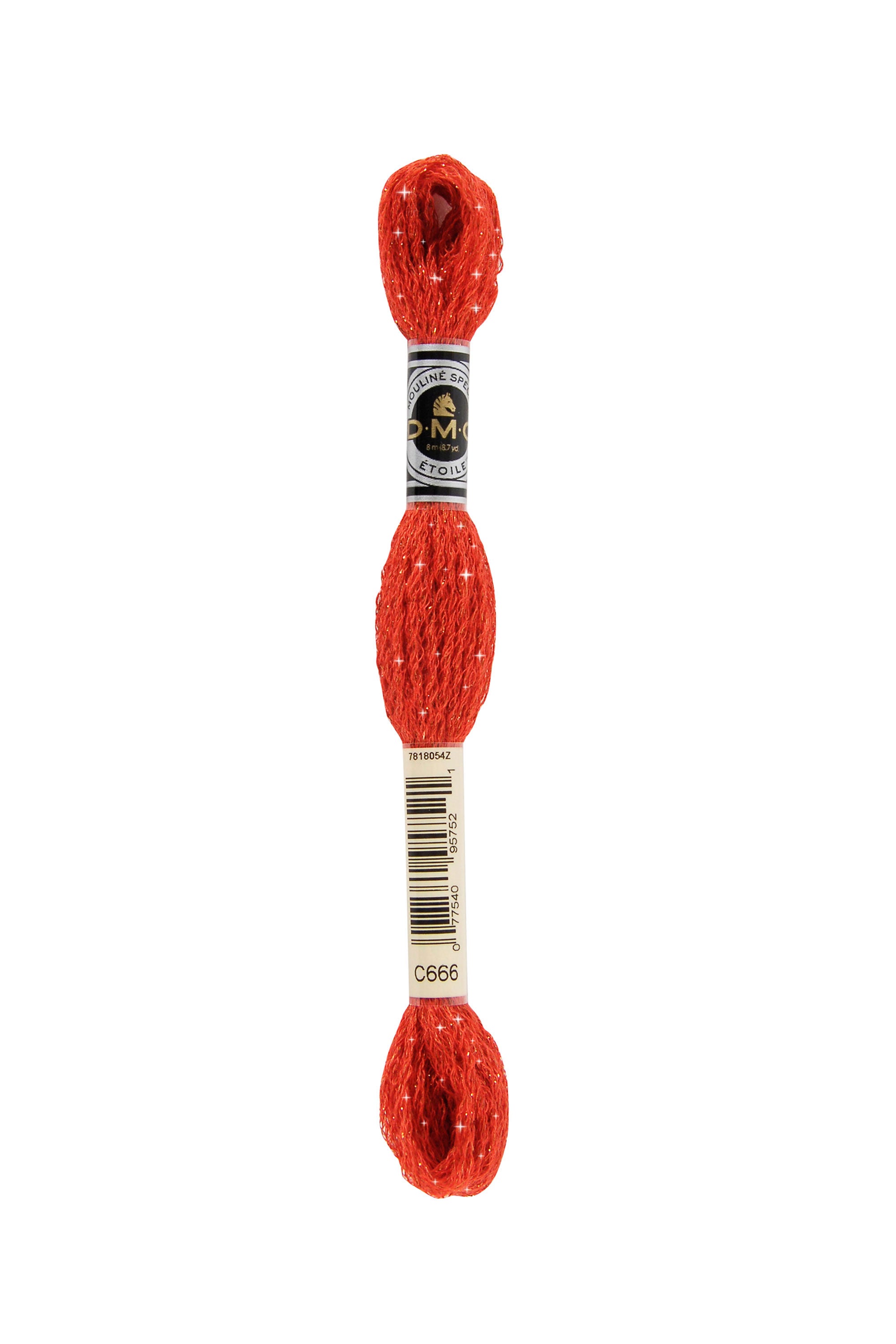 C666 Mouliné Étoile DMC-Stickgarn mit Glitzereffekt