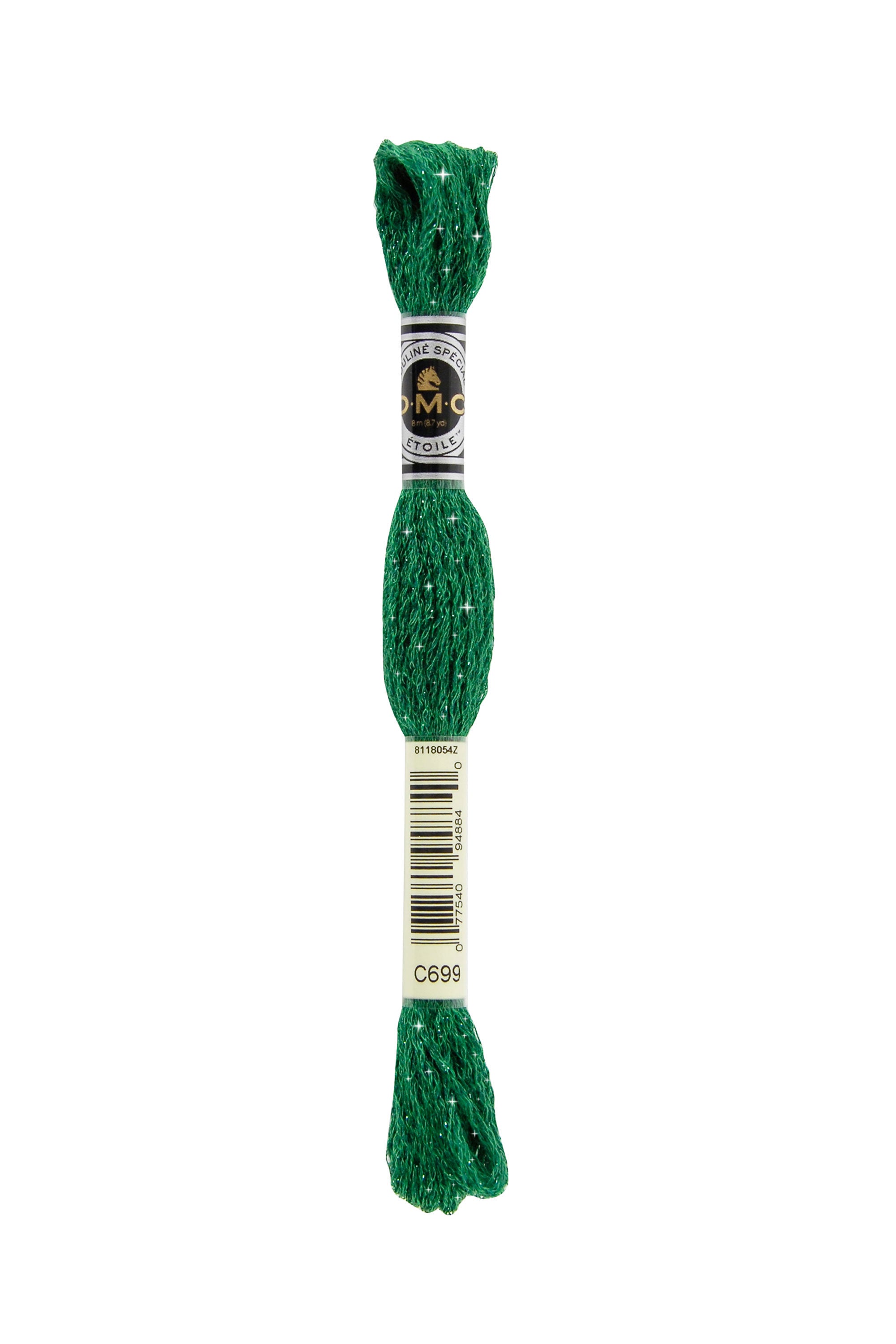 C699 Mouliné Étoile DMC-Stickgarn mit Glitzereffekt