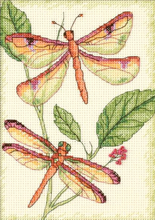 Dragonfly Duo - 65029 Dimensions - Kit de punto de cruz