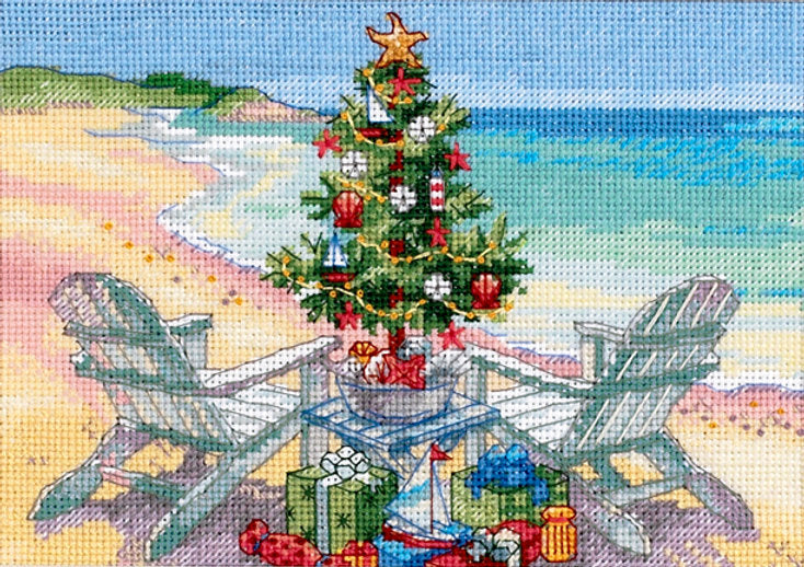 Weihnachten am Strand – 70-08832 Maße – Kreuzstichset