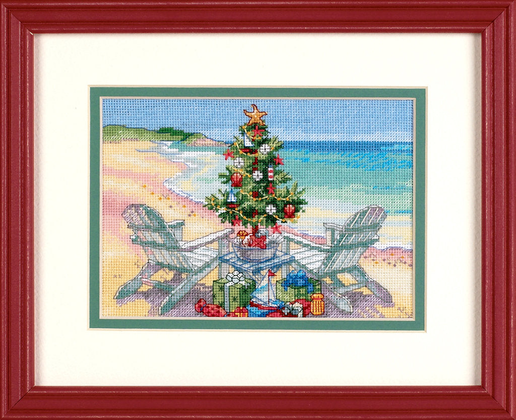 Weihnachten am Strand – 70-08832 Maße – Kreuzstichset