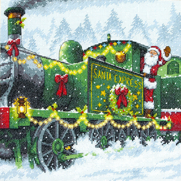 Santa Express – 70-08918 Maße – Kreuzstichset