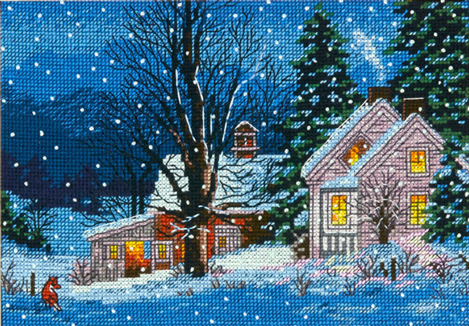 Stille Nacht – 70-08935 Maße – Kreuzstichset