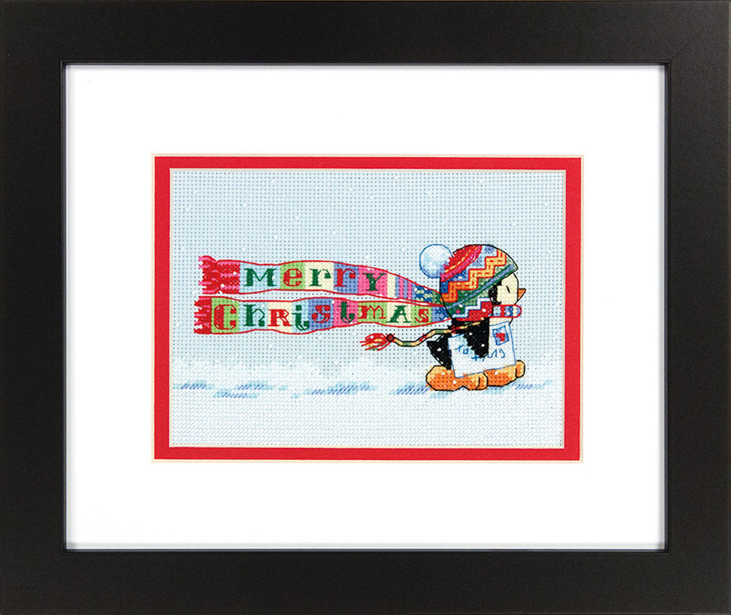 Pingüino de Navidad - 70-08950 Dimensions - Kit de punto de cruz