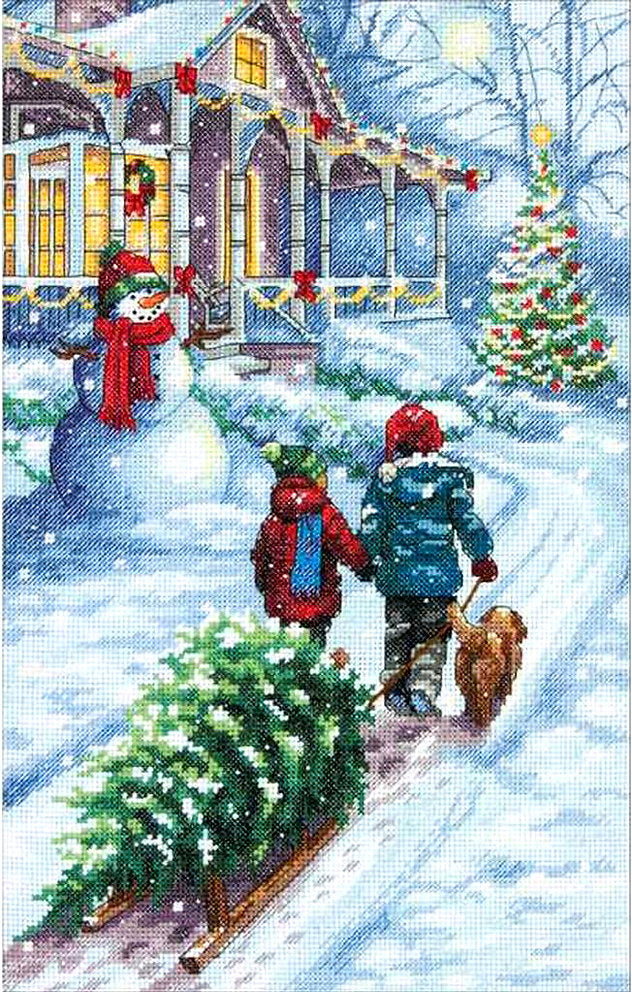 Weihnachtstraditionen – 70-08960 Maße – Kreuzstichset
