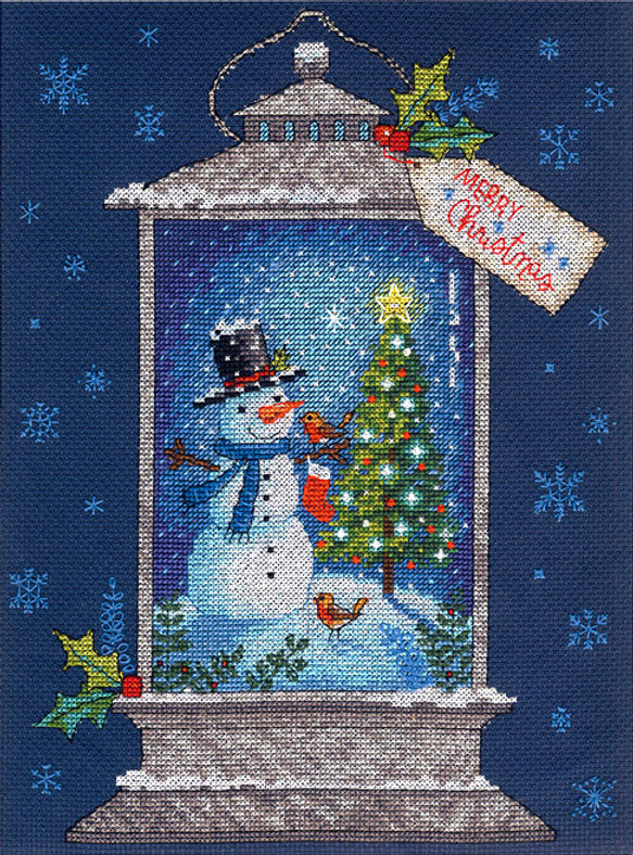 Weihnachtslaterne – 70-08987 Maße – Kreuzstichset