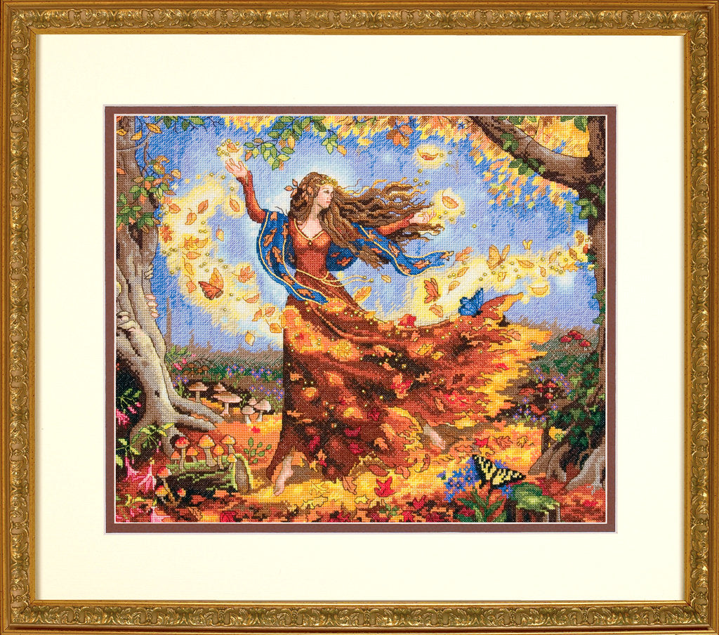 Herbstfee – 70-35262 Maße – Kreuzstichset