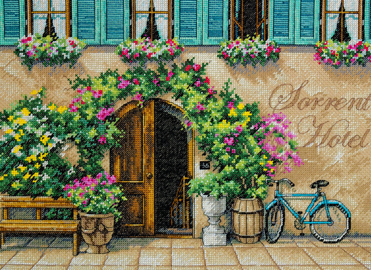 Sorrento Hotel – 70-35270 Maße – Kreuzstichset