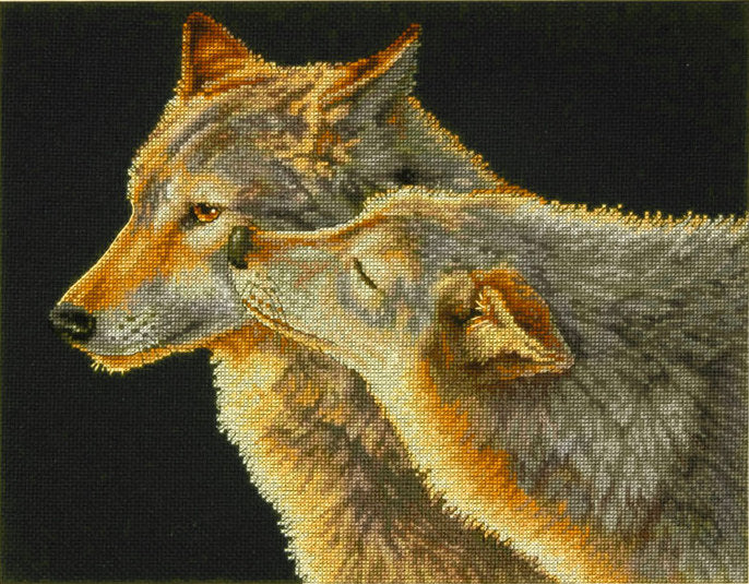Wolfskuss – 70-35283 Maße – Kreuzstichset