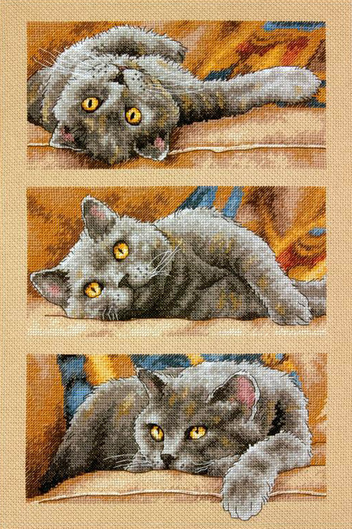 Max die Katze – 70-35301 Maße – Kreuzstichset