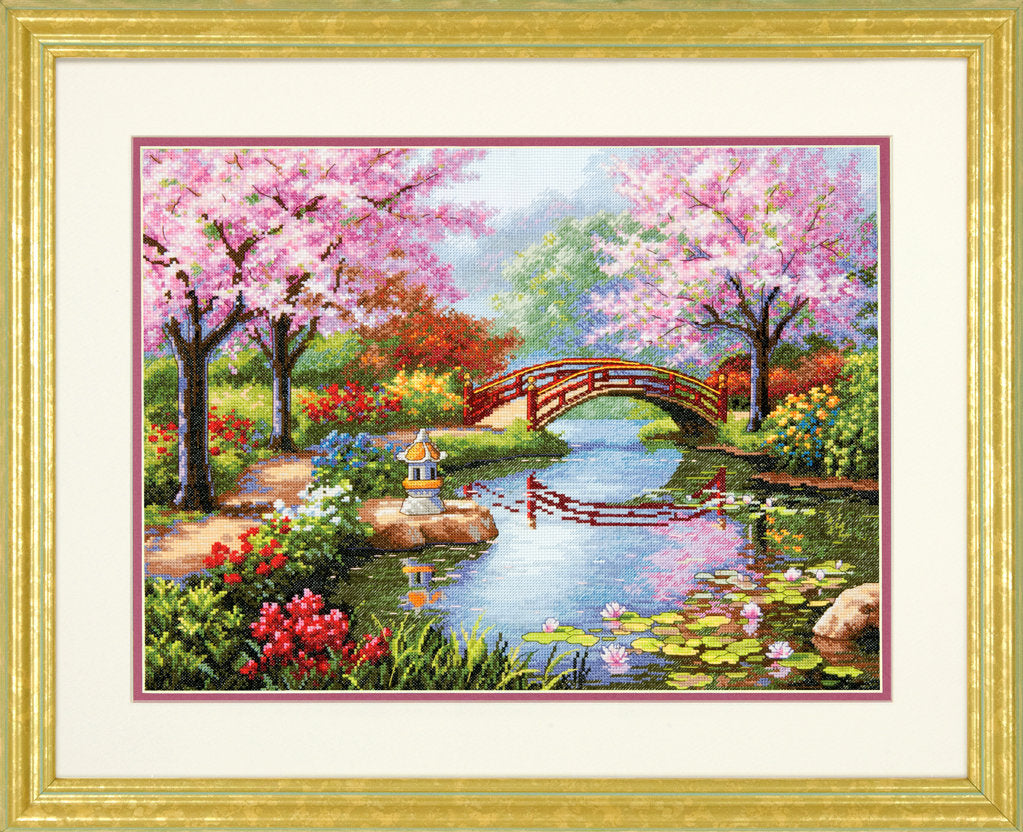 Kreuzstichset – Japanischer Garten – Dimensions Gold Collection 70-35313