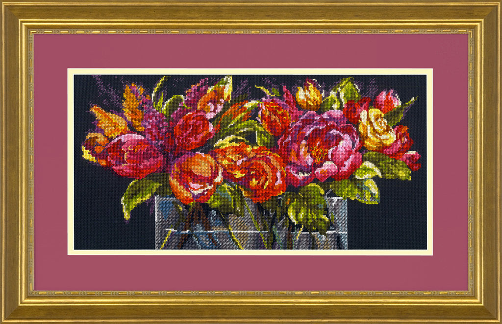 Blumen der Freude – 70-35364 Maße – Kreuzstichset