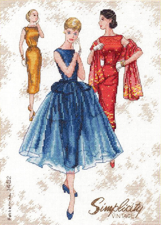 Vintage Elegance – 70-35369 Maße – Kreuzstichset