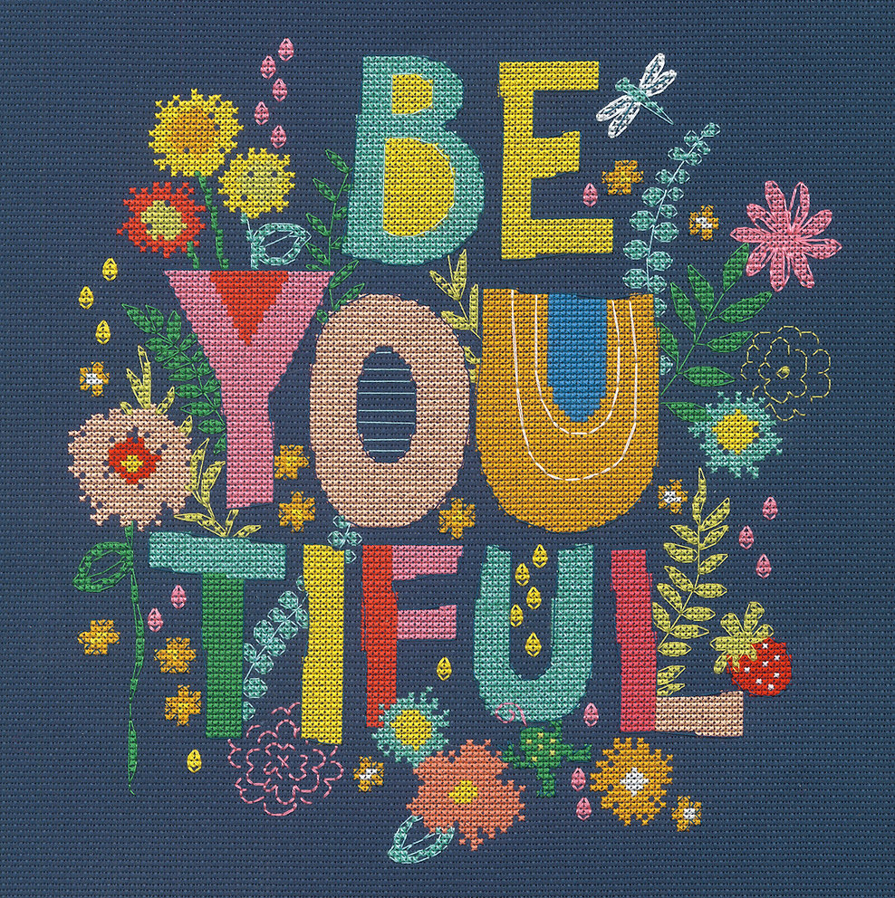 Kit de Punto de Cruz - Be-You-Tiful - Dimensiones 70-35413