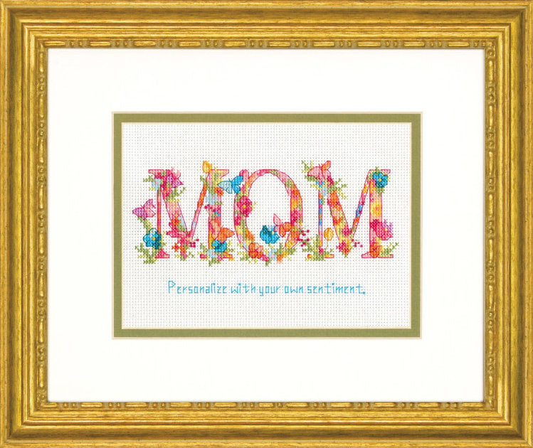 Cross stitch kit for mom - Dimensions 70-65180 - Butterflies and flowers