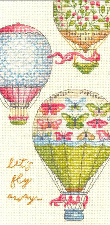 LET'S FLY AWAY – 70-65181 Abmessungen – Kreuzstichset