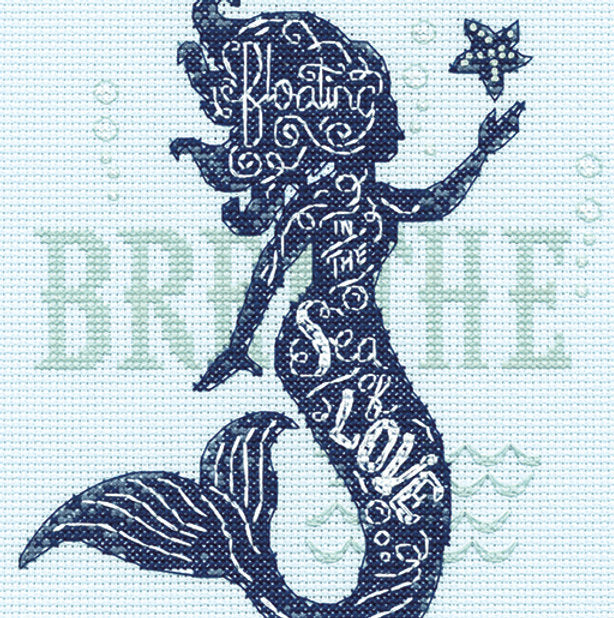 Mermaid Song - 70-65182 Dimensions - Kit de punto de cruz