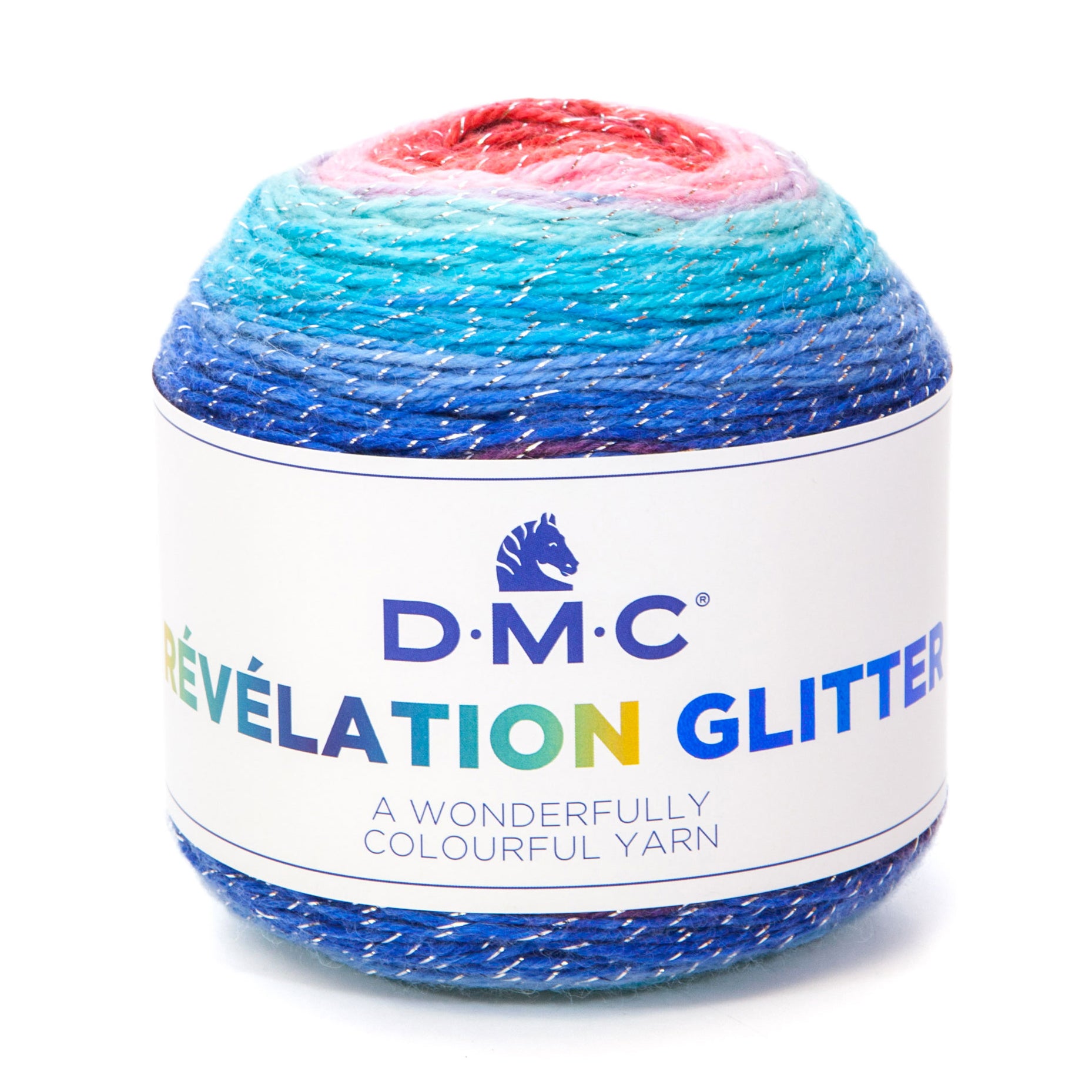 DMC Révélation Glitter - Multicolor wool with a touch of glitter