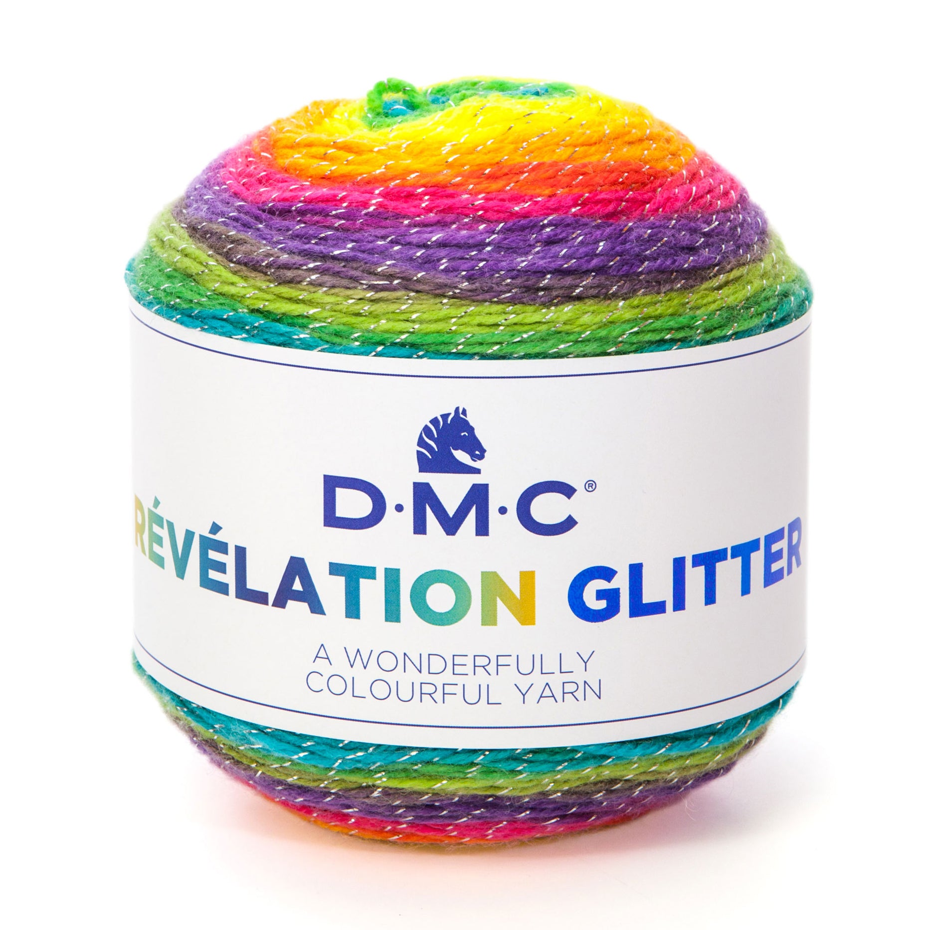 DMC Révélation Glitter - Multicolor wool with a touch of glitter