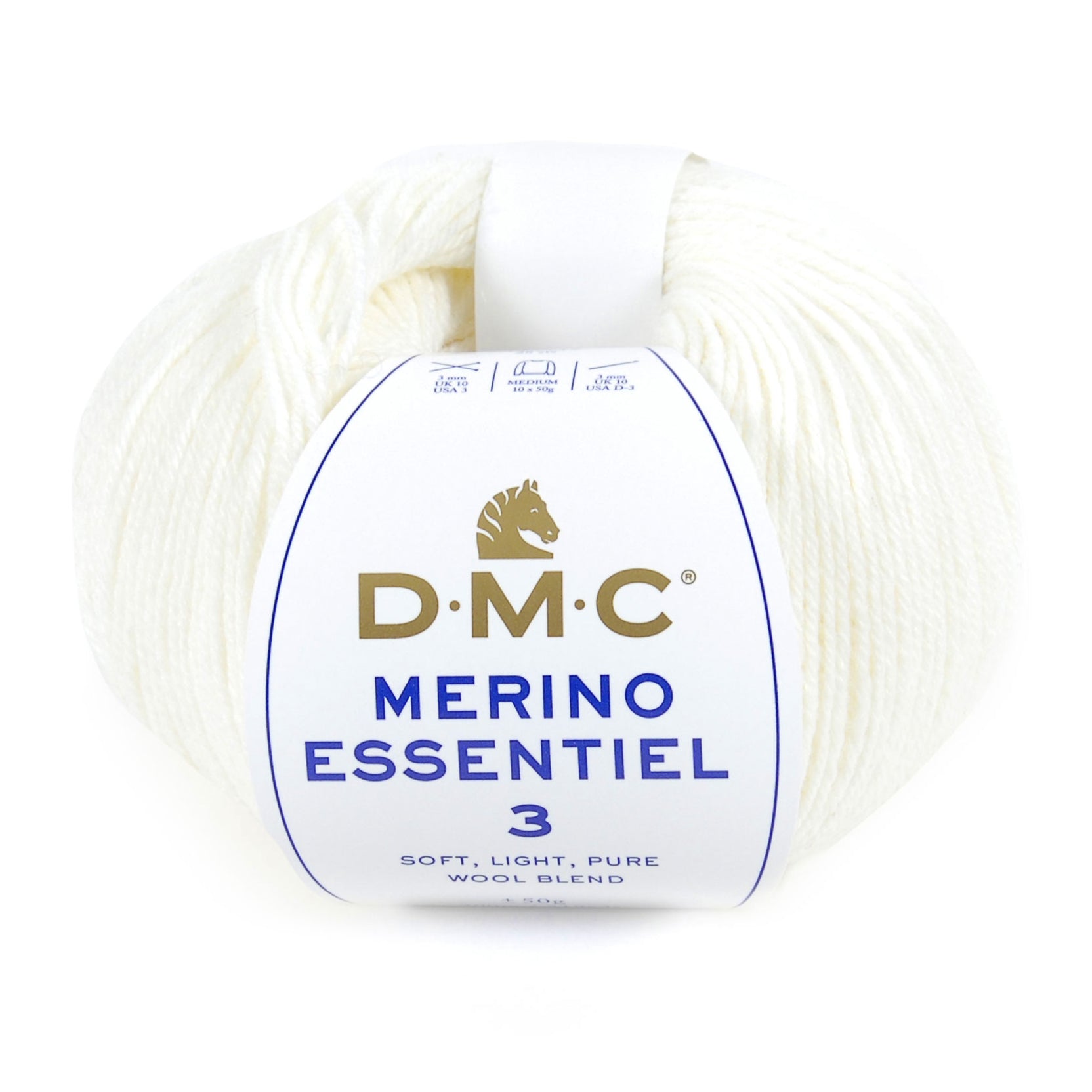 DMC Merino Essentiel 3 - High quality Merino wool and acrylic for knitting warm and soft garments