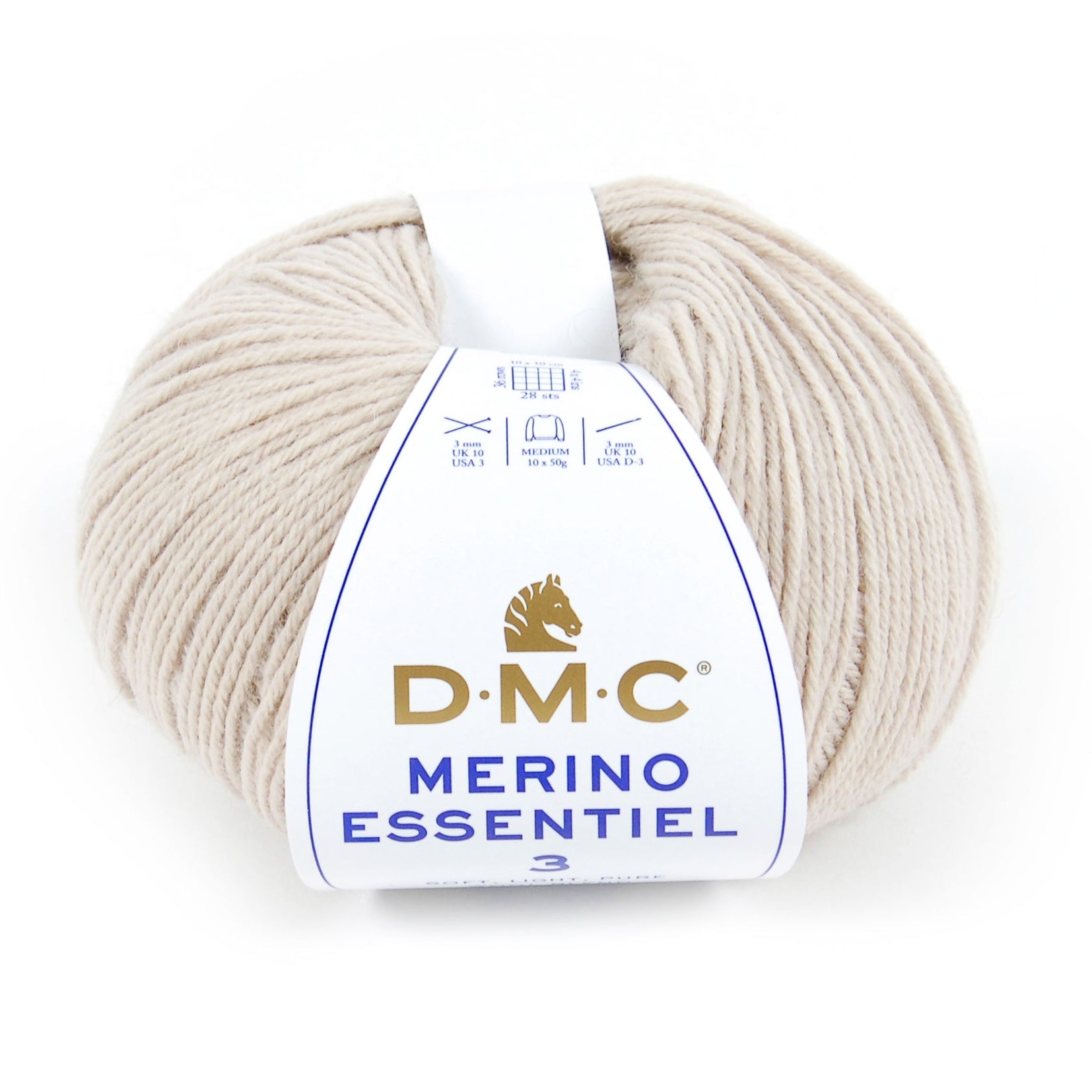 DMC Merino Essentiel 3 - High quality Merino wool and acrylic for knitting warm and soft garments