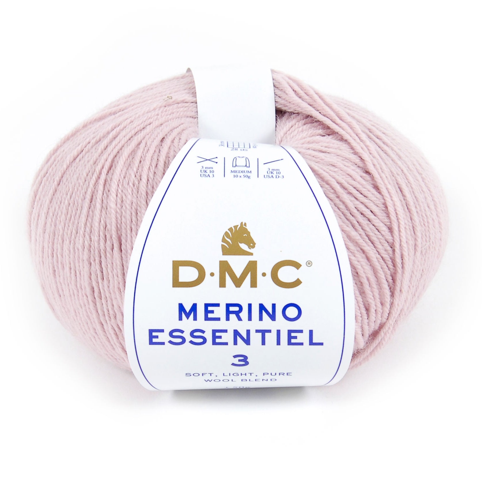 DMC Merino Essentiel 3 - High quality Merino wool and acrylic for knitting warm and soft garments