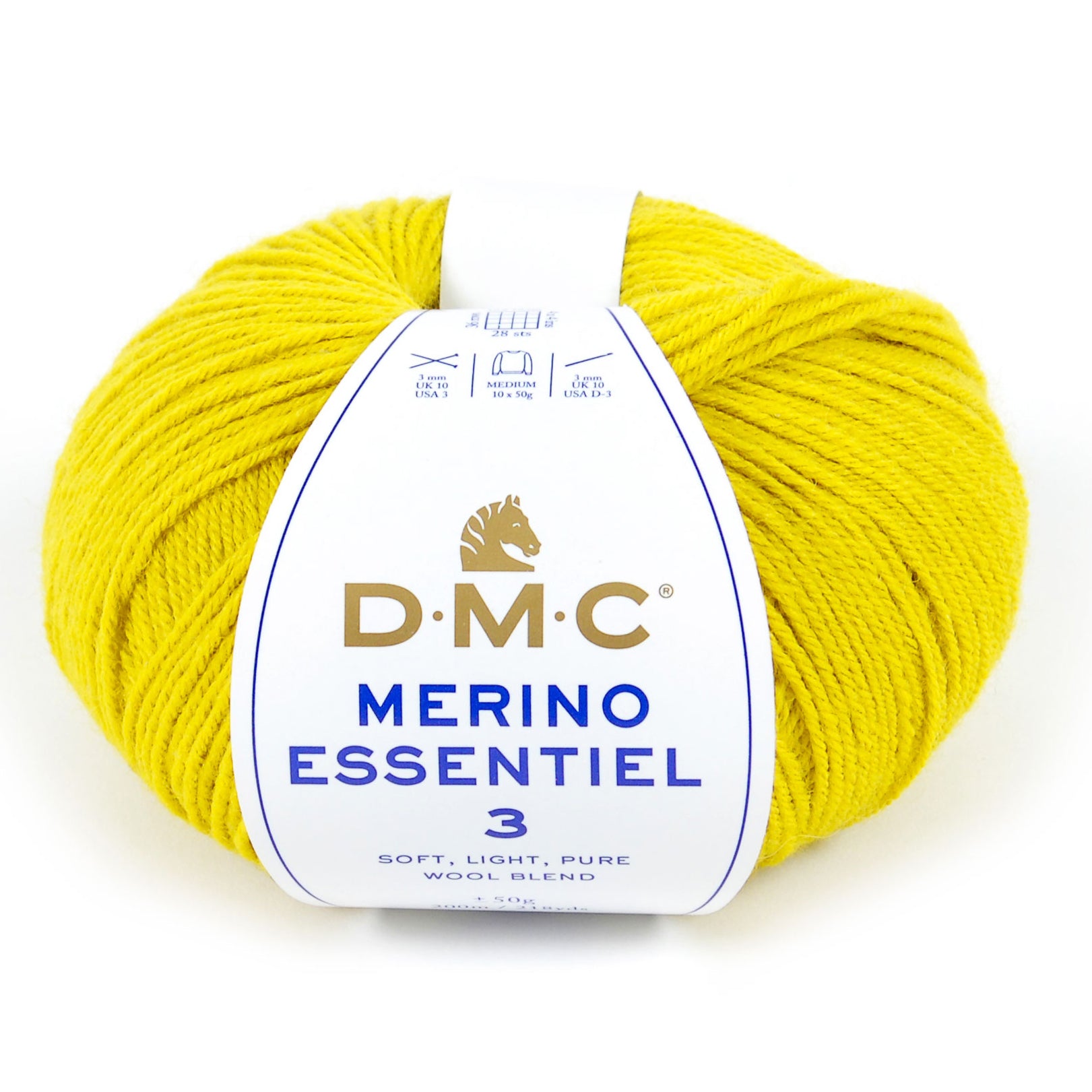DMC Merino Essentiel 3 - High quality Merino wool and acrylic for knitting warm and soft garments