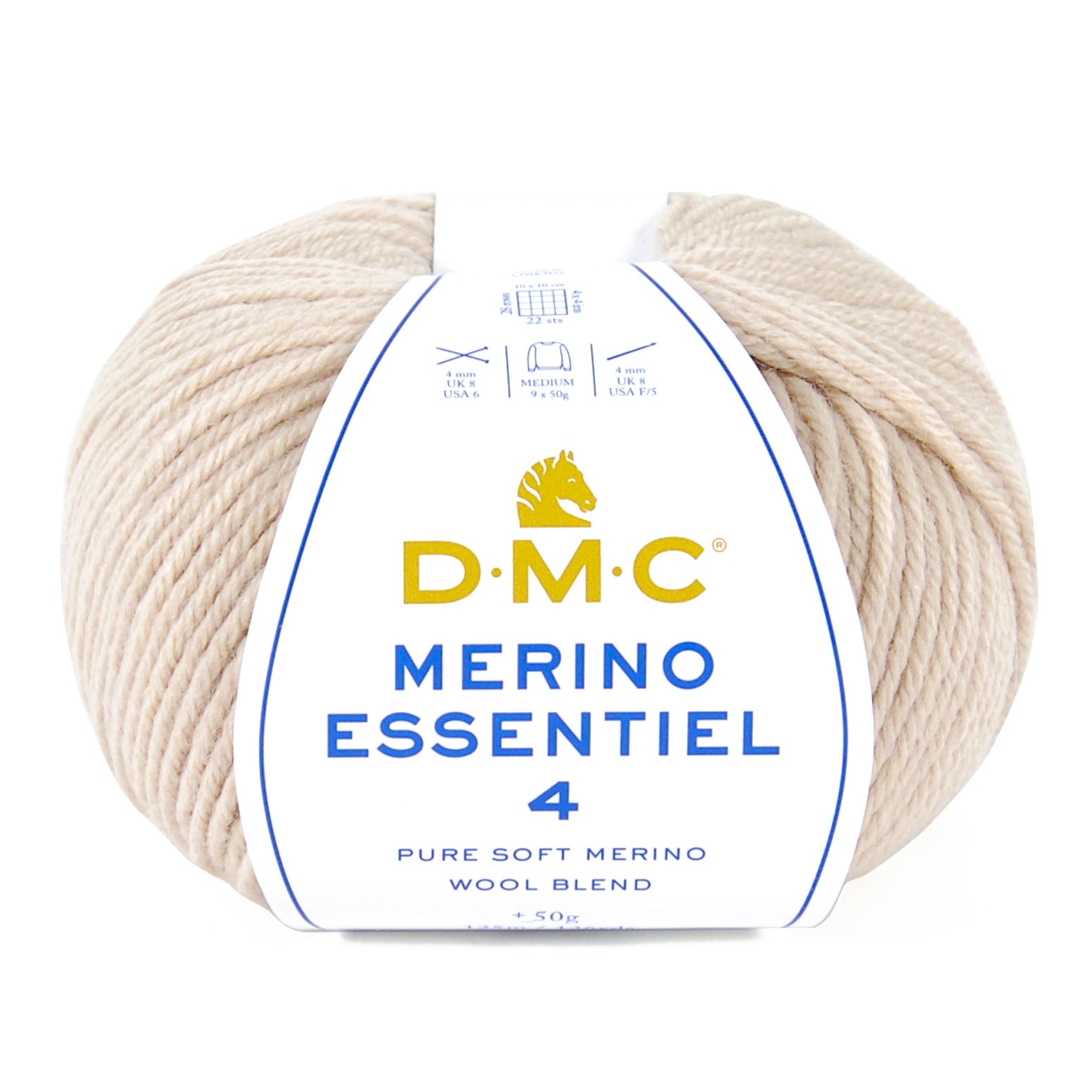 DMC Merino Essentiel 4 - Hilo suave y ligero de lana Merino y acrílico de alta calidad