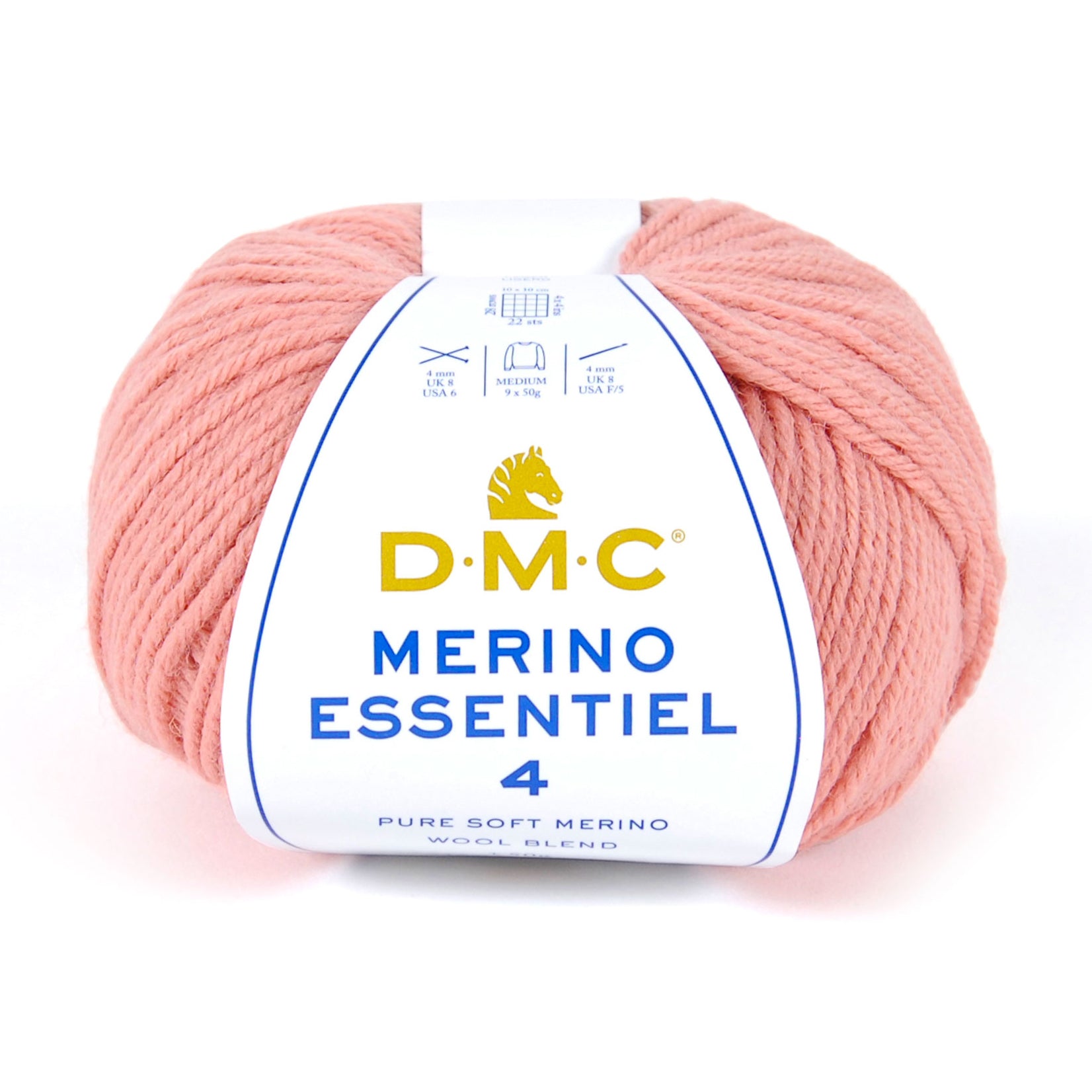 DMC Merino Essentiel 4 - Hilo suave y ligero de lana Merino y acrílico de alta calidad