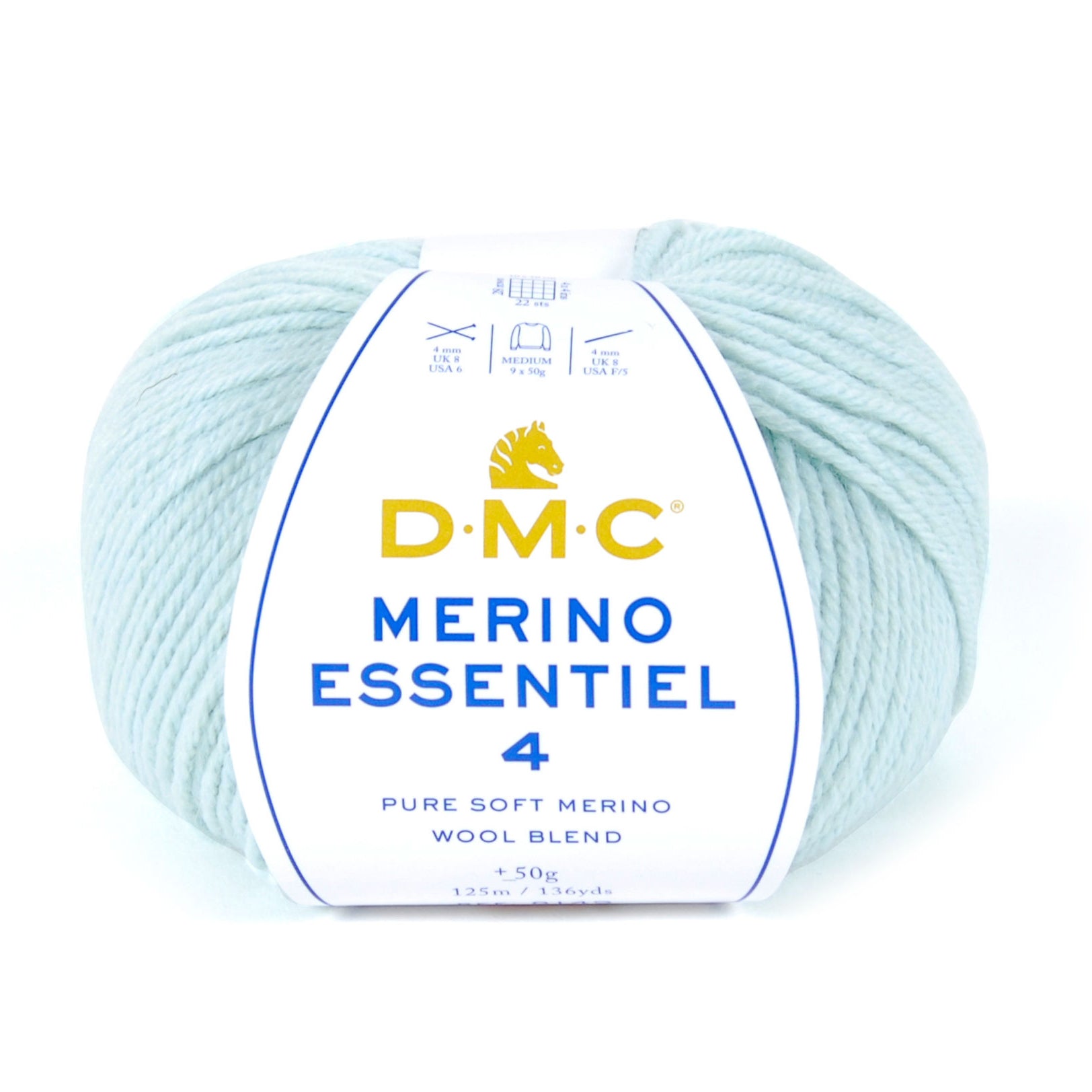 DMC Merino Essentiel 4 - Hilo suave y ligero de lana Merino y acrílico de alta calidad