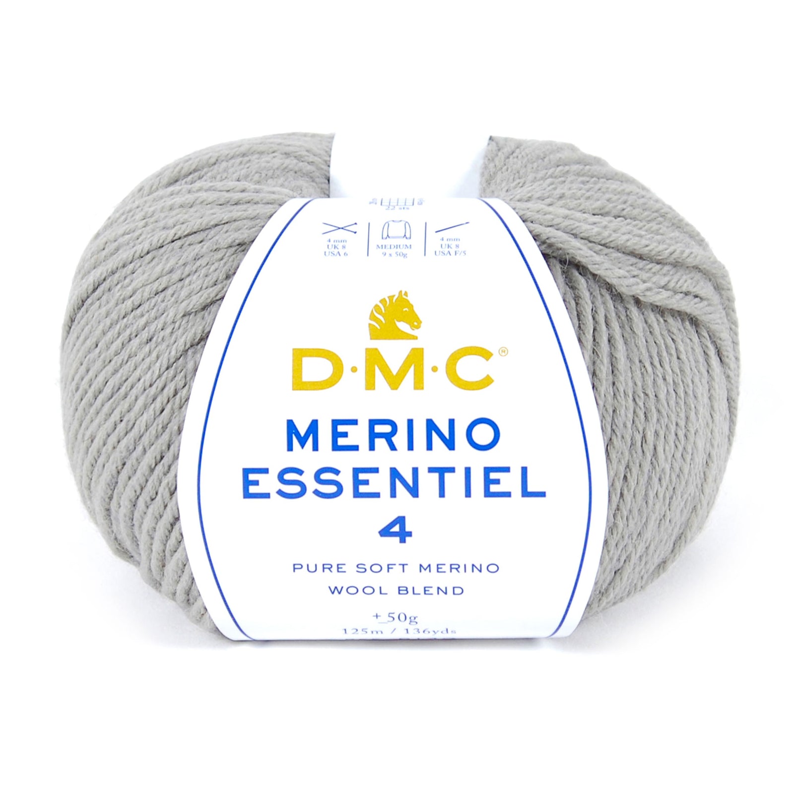 DMC Merino Essentiel 4 - Hilo suave y ligero de lana Merino y acrílico de alta calidad