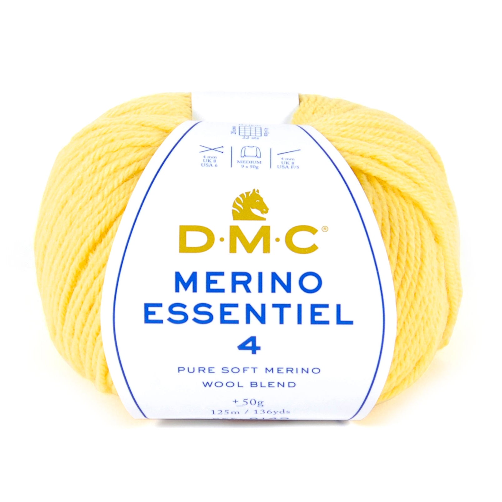 DMC Merino Essentiel 4 - Hilo suave y ligero de lana Merino y acrílico de alta calidad