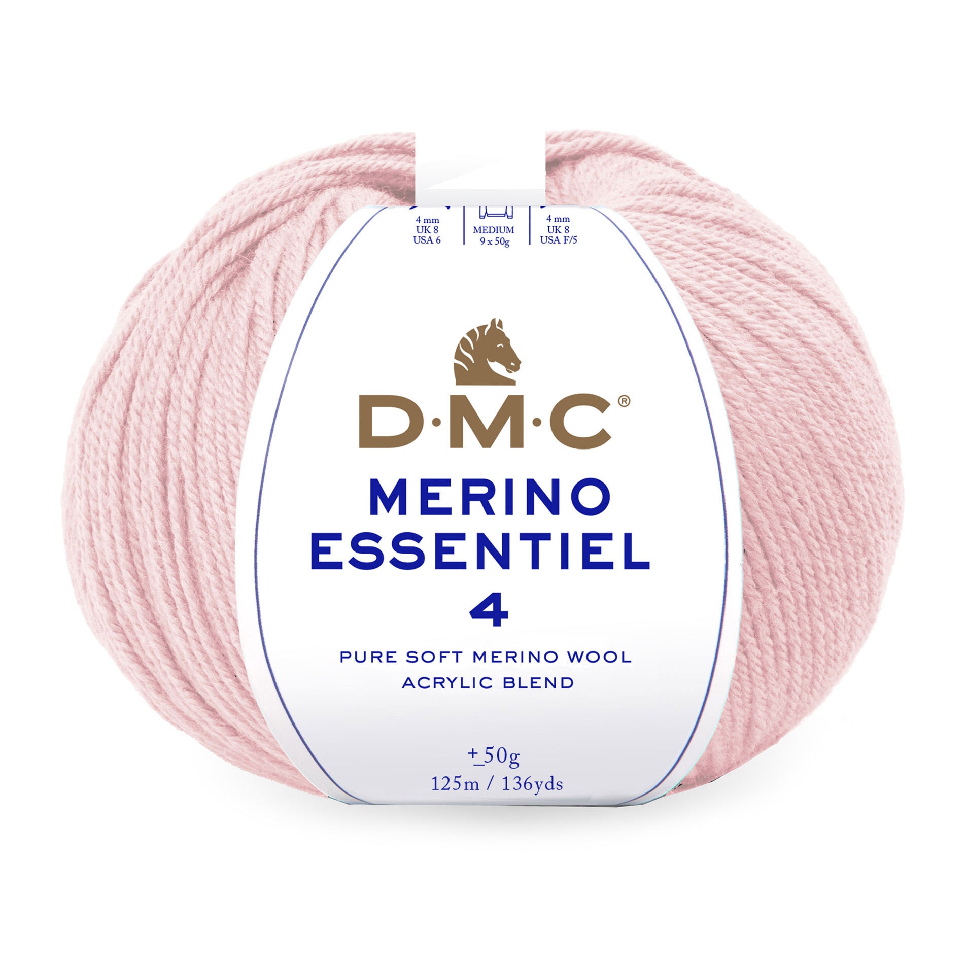 DMC Merino Essentiel 4 - Hilo suave y ligero de lana Merino y acrílico de alta calidad