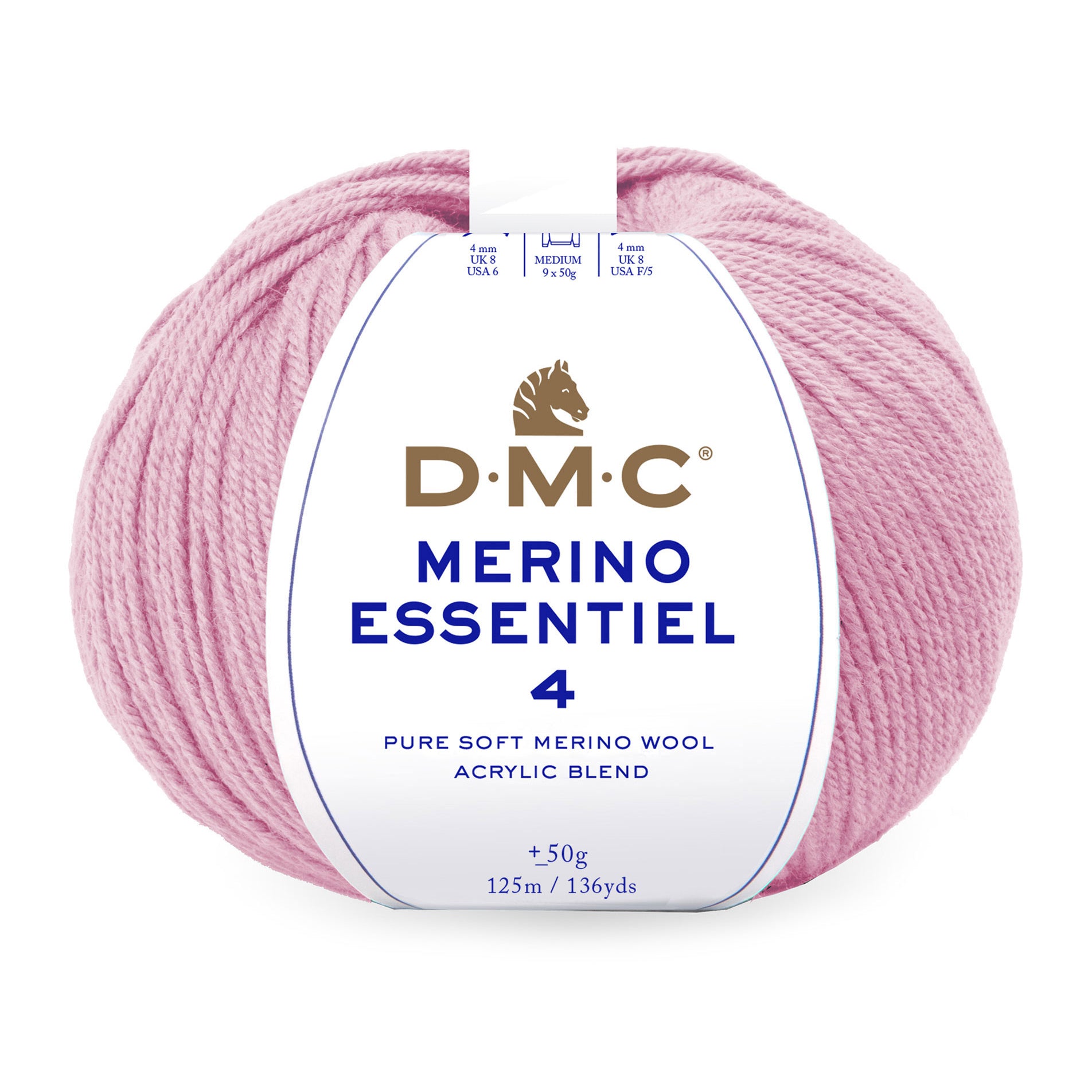 DMC Merino Essentiel 4 - Hilo suave y ligero de lana Merino y acrílico de alta calidad